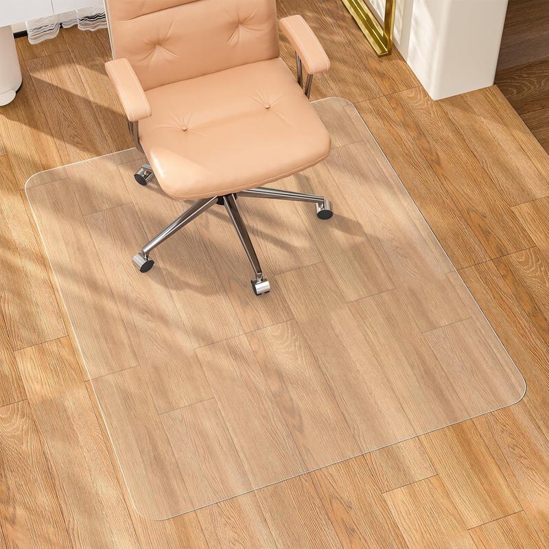 Tonaus Chair Mat for Hard Floor, Computer Chair Mats 45"×54" Transparent Clear PVC Floor Mats, Office Chair Mat Floor Protector for Office Home - Image 1